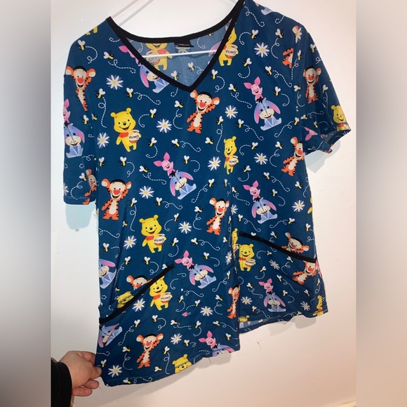 Disney Tops - Festive Spring Scrub Top